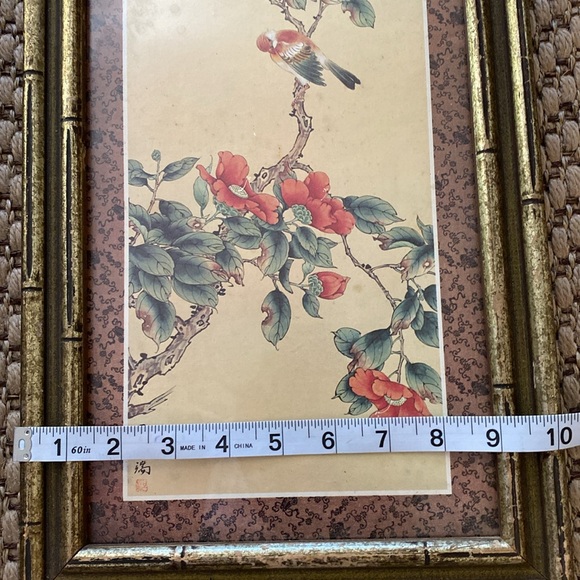 Asian VintageBird on  Flowering Branches Set of 3 - Picture 6 of 8